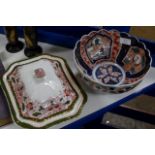 JAPANESE IMARI BOWL & VICTORIAN LIDDED TUREEN