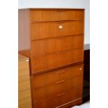 PAIR OF TEAK 4 DRAWER CHESTS