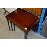 NEST OF 3 REPRODUCTION MAHOGANY TABLES