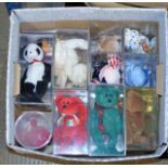 BOX CONTAINING QUANTITY VARIOUS BEANIE TOYS