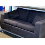 MODERN 2 SEATER BED SETTEE WITH MATCHING LOOSE CUSHIONS