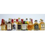 38 VARIOUS WHISKY MINIATURES