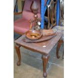 EASTERN WOODEN COFFEE TABLE, WOODEN CIGARETTE BOX, FRUIT BOWL, SERVING TRAY, ADJUSTABLE WOODEN TABLE