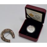 A COMMEMORATIVE SILVER PROOF 2014 CANADIAN SILVER DOLLAR WITH PRESENTATION BOX, TOGETHER WITH AN OLD