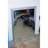 MODERN FRAMED WALL MIRROR & 1 OTHER WALL MIRROR