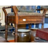 VICTORIAN MAHOGANY PIANO STOOL