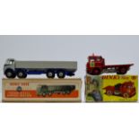 2 BOXED DINKY TOYS "501" FODEN DIESEL 8-WHEEL WAGON & "425" BEDFORD TK GOAL LORRY