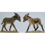 2 BORDER FINE ARTS DONKEY ORNAMENTS, BY ANNE WALL