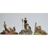 A BORDER FINE ARTS DOG ORNAMENT BY WAUGH, TOGETHER WITH A BORDER FINE ARTS ORNAMENT, SHEPHERD &