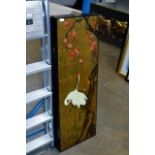 SET OF 4 ORIENTAL LACQUERED PANELS