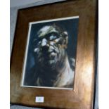 FRAMED PETER HOWSON PRINT - GOLIATH