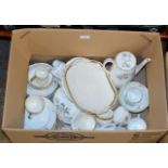 BOX WITH QUANTITY VARIOUS TEA WARE