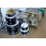 CHILD SIZE DRUM SET & VARIOUS OTHER DRUM ACCESSORIES