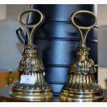 PAIR OF HEAVY BRASS PAW DOOR STOPS