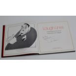 AN INTERESTING BOOK OF SIGNED CARICATURES "LAUGH LINES" BY CLIVE FRANCIS, WITH VARIOUS AUTOGRAPHS