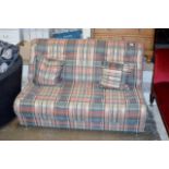 MODERN FABRIC FUTON WITH SCATTER CUSHIONS