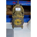 BRASS MANTLE CLOCK