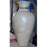 A LARGE MODERN DECORATIVE INDIAN VASE DISPLAY