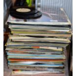 A QUANTITY OF VARIOUS LP & SINGLE RECORDS