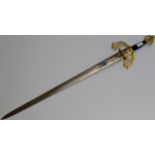 A 40" DECORATIVE SWORD DISPLAY