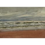 [§] JAMES MORRISON R.S.A., R.S.W. (SCOTTISH B.1932) WINTER SEA Signed and dated 1979, oil on board