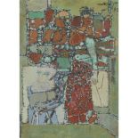 A. P. SANTHANARAJ (INDIAN 1932-2009) UNTITLED (RED FIGURES) Signed and dated '92, oil on canvas 60cm