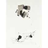 [§] WILLIAM JOHNSTONE O.B.E. (SCOTTISH 1897-1981) UNTITLED (ABSTRACT) Signed with monogram, ink 77cm