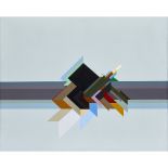 [§] ANN FINLAYSON (BRITISH CONTEMPORARY) STILL BLACK DIAMOND Acrylic on canvas, unframed 122cm x