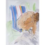 [§] EDWARD PIPER (BRITISH 1938-1990) DECK CHAIR Signed and dated 'II.IX.82', watercolour, pen and