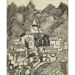 [§] MARGARET MORRIS (SCOTTISH 1891-1980) SPAIN - FUENTERRABIA - 1930 pencil 23cm x 19cm (9in x 7.