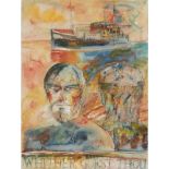 [§] JOHN BELLANY C.B.E., R.A., H.R.S.A. (SCOTTISH 1942-2013) WHITHER GOEST THOU? Signed and