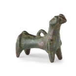 AMLASH BRONZE PENDANT BRONZE AGE 1000 - 800 BC bronze pendant in the form of a standing ram, with