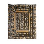 MALI MUD CLOTH mud dyed cotton, 'Bògòlanfini ', decorated with geometric designs in hues of tan,