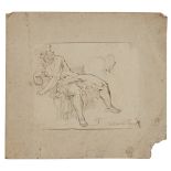 GIOVANNI BATTISTA FRANCO (ITALIAN 1498-1561)RECLINING MALE FIGURE Signed, pen and ink14cm x 17cm (