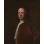 WILLIAM AIKMAN (SCOTTISH 1682-1737)HALF LENGTH PORTRAIT OF PROFESSOR ALEXANDER BAYNE Feigned oval,