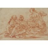 DOMENICO MARIA CANUTI (ITALIAN 1620-1684)LOT AND HIS DAUGHTERS Red chalk19cm x 28cm (7.5in x 11in)