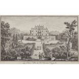 GIUSEPPE ZOCCHI (ITALIAN 1711-1767)LA TANA VILLA DE SS. BARONI RICASOLI Engraving27cm x 47cm (10.5in