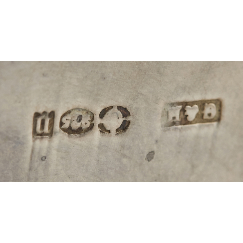 A silver cased miniature carriage clockLTC, import marks for G&H, London 1908, the rectangular - Image 4 of 4