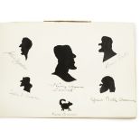 Scottish Artists - a visitors book with silhouettescreated by Percy & Mary Bate, New Year 1903,