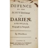 Darien - [Harris, Walter]The Defence of the Scots Settlement at Darien, Answer'd Paragraph by