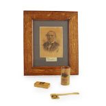 WILLIAM EWART GLADSTONE INTEREST A COLLECTION OF MAUCHLINE WARE MEMORABILIA, LATE 19TH CENTURY