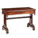 AN EARLY VICTORIAN SCOTTISH MAHOGANY SIDE TABLE BY JAMES MEIN OF KELSO CIRCA 1840 the rounded