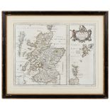 GORDON, ROBERT SCOTIA ANTIQUA: MAP OF SCOTLAND [Amsterdam: Blaeu,] 1653, hand-coloured in outline,