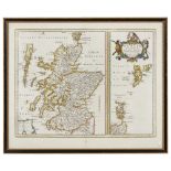 GORDON, ROBERT SCOTIA ANTIQUA: MAP OF SCOTLAND [Amsterdam: Blaeu,] 1653, hand-coloured in outline,