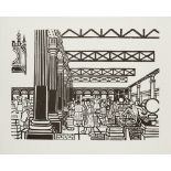 [§] EDWARD BAWDEN C.B.E., R.A. (BRITISH 1903-1989) BILLINGSGATE (FROM SIX LONDON MARKETS) Lithograph