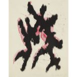 [§] WILLIAM GEAR R.A., F.R.S.A, R.B.S.A. (SCOTTISH 1915-1997) BLACK AND PINK, 1951 Signed and