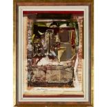 [§] JAMES CUMMING R.S.A., R.S.W. (SCOTTISH 1922-1996) UNTITLED IN BROWNS Signed, oil on board 60cm x