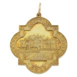 Scottish Amateur Golf Championship Medal to John Wilson 1922Walker and Hall 1922, 22ct gold, the