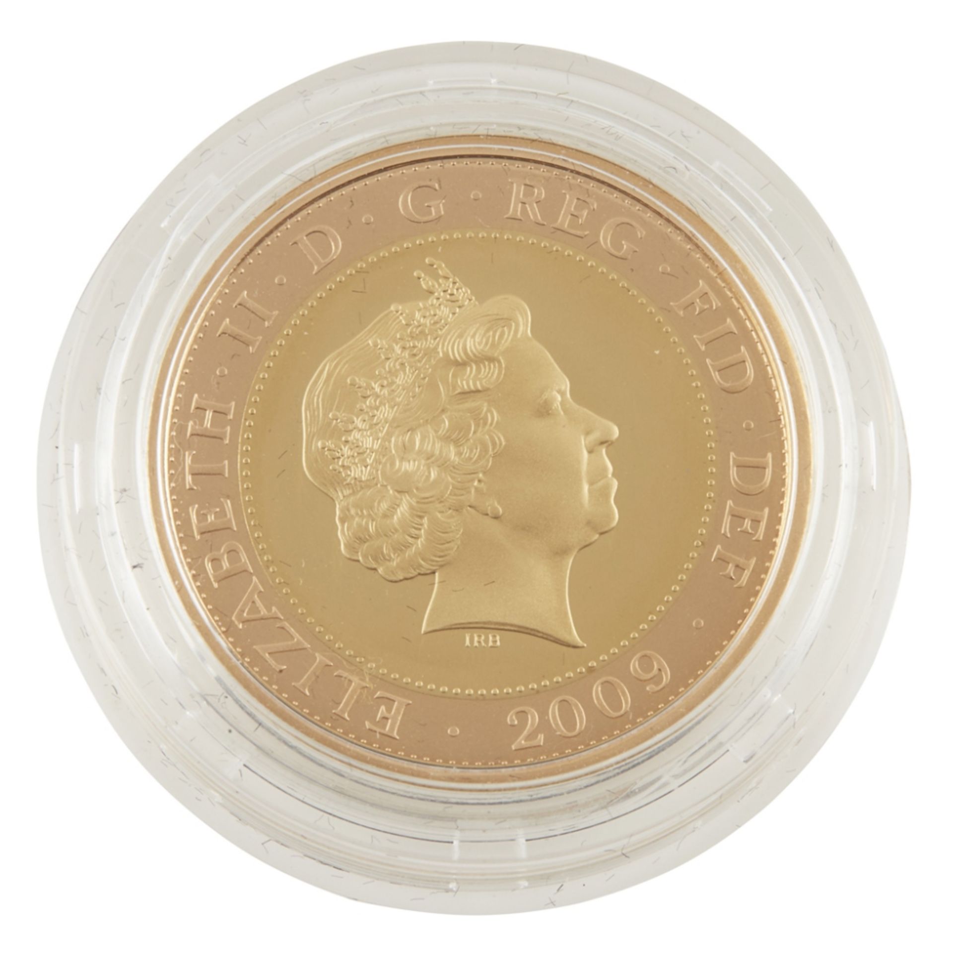 GB - A 2009 Robert Burns proof gold £2cased and with certificate 610/1000, as issued - Image 2 of 2