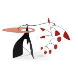 [§] MANUEL MARÍN (SPANISH 1942-2007) UNTITLED WITH RED (TABLE-TOP MOBILE) Signed with impressed mark